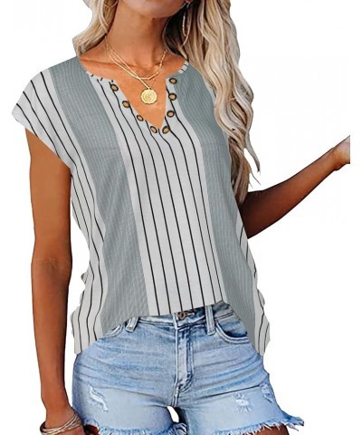 Womens Cap Sleeve Tank Tops V Neck Graphic Summer Shirts Loose Fit Graphic 8 $13.24 Tanks