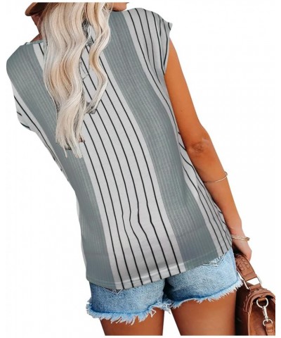 Womens Cap Sleeve Tank Tops V Neck Graphic Summer Shirts Loose Fit Graphic 8 $13.24 Tanks