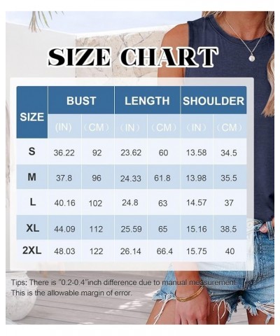 2 Pack Womens Tank Tops Crew Neck Sleeveless Summer Cute Tops Loose Fit Basic Workout Casual Shirts 2024 Fashion Clothes Blac...