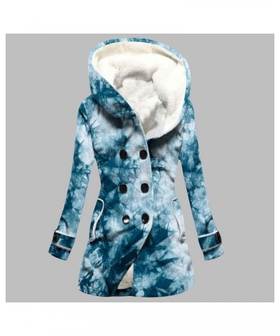 Womens 2023 Winter Fashion Plus Size Sherpa Jacket Fleece Warm Hoodie Outwear Plush Sweatshirt Thick Fuzzy Tops A-blue Prime ...