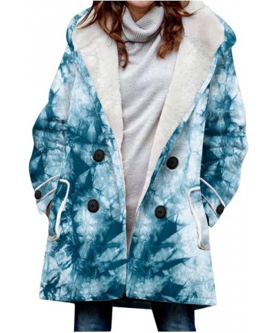 Womens 2023 Winter Fashion Plus Size Sherpa Jacket Fleece Warm Hoodie Outwear Plush Sweatshirt Thick Fuzzy Tops A-blue Prime ...