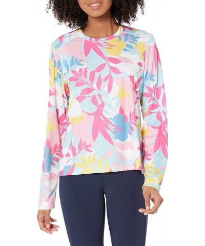 Women's Standard Summerdry Long Sleeve Printed Tee White/Floriated $17.60 Activewear