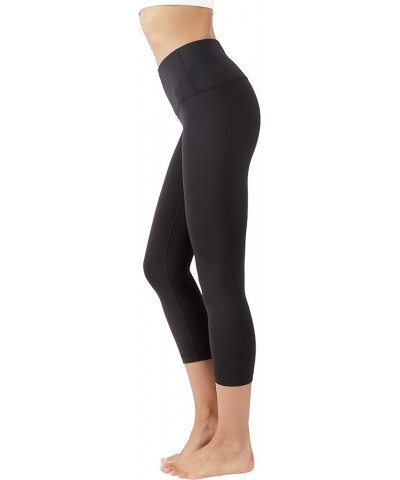 High Waist Ultra Soft Lightweight Capris - High Rise Yoga Pants Black Lux $8.09 Others