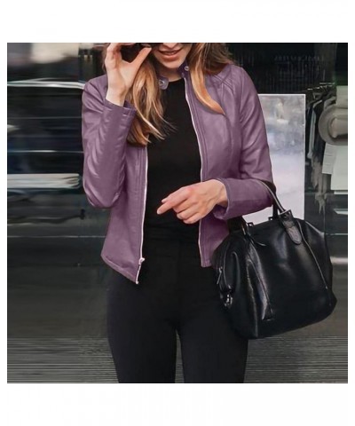 Oversized Blazers for Women Open Front Long Sleeve Suit Blazer Jacket Basic Lapel Button Suit Blazer Jacket 3916-nfhhse-c-pur...