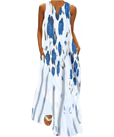 African Dresses Spring Summer Caftans for Women Casual Floral Print Long Maxi Dress Oversized Boho Beach Sundress 01★blue $9....