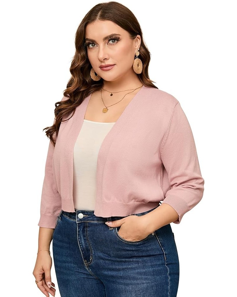 Plus Size Cardigan Women's Mini Cardigan Plus Size Sweater Plus Size cardigan sweaters plus size cardigan for women Pink $10....