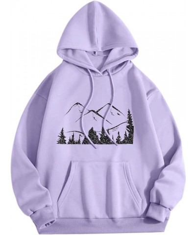 Los Angeles Sweatshirt Hoodies for Women Crewneck Hooded Sweatshirt Pullover Graphic Tops Y2K Trendy Long E-purple $11.50 Hoo...