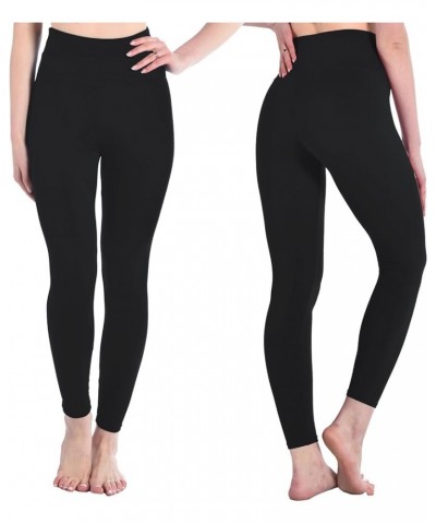 Leggings for Women - High Waisted Workout Leggings for Women Running Exercise Full Length Black Bandhnu $7.94 Activewear