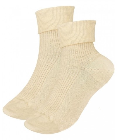 100% Organic Cotton Luxury Women's Socks 1 Pair. Made in Italy. Vanilla $10.07 Socks