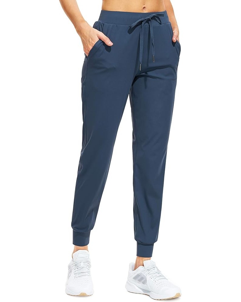 Women's Joggers Pants Lightweight Running Sweatpants with Pockets Athletic Tapered Casual Pants for Workout,Lounge Navy Blue ...