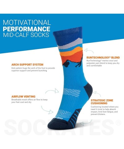 Inspirational Athletic Running Socks | Mid-Calf | Multiple Designs Free & Wild $10.19 Activewear