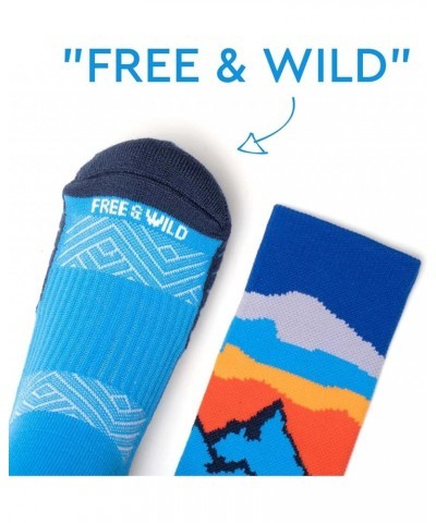 Inspirational Athletic Running Socks | Mid-Calf | Multiple Designs Free & Wild $10.19 Activewear