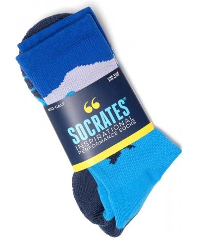 Inspirational Athletic Running Socks | Mid-Calf | Multiple Designs Free & Wild $10.19 Activewear