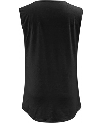 Tops for Women Trendy Tank Top Sleeveless Scoop Neck Dressy Vest Loose Fit Casual Workout Summer Tunic Shirts D-black $3.59 T...