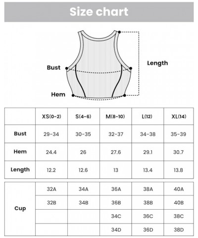 Womens High Neck Racerback Sports Bra Ribbed Yoga Bra Sleeveless Workout Crop Tops with Built in Bra 1 Mauve $17.69 Lingerie