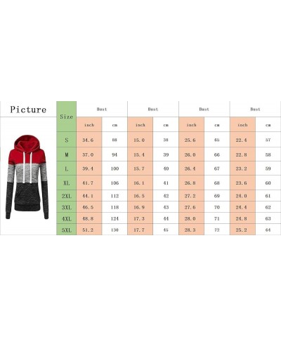 Women's Long Sleeve Stripe Color Block Hoodies Funnel Neck Pullover Hooded Sweatshirts F-white $14.26 Hoodies & Sweatshirts