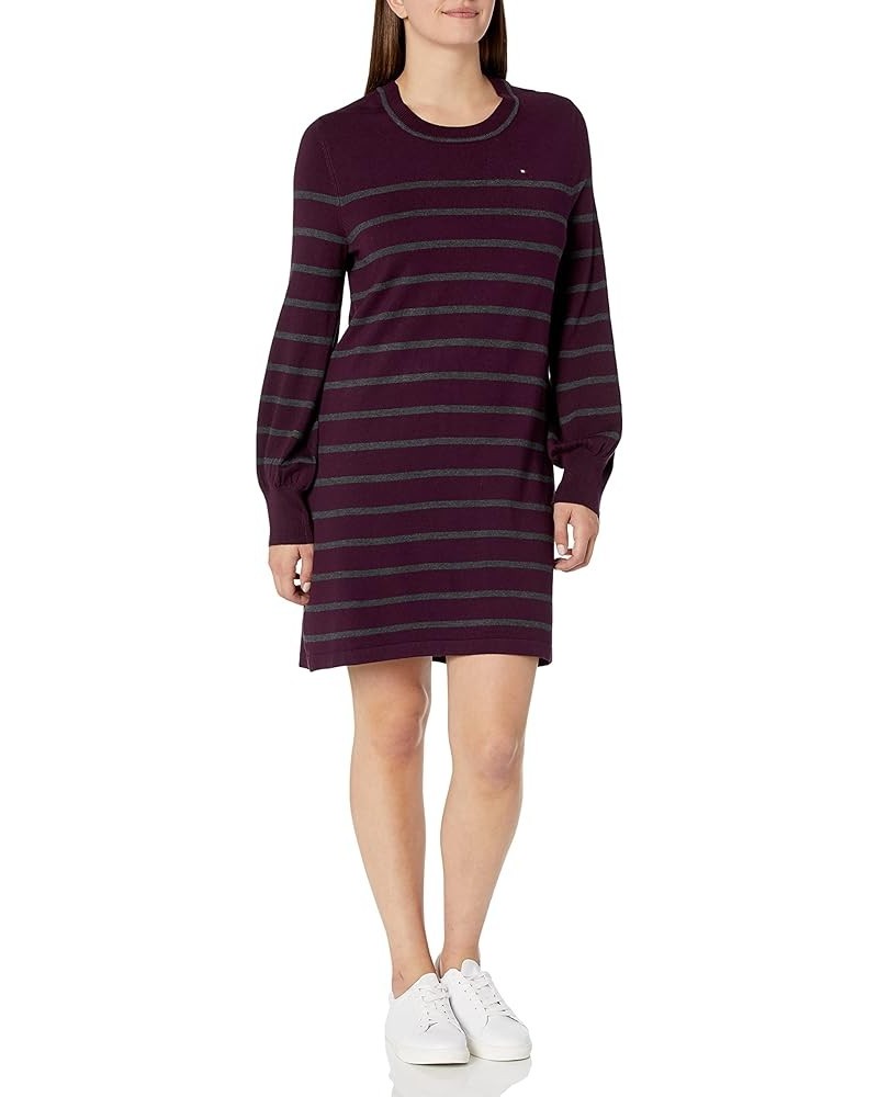 Women's Humming Garden Dress Aubergine Charcoal $46.12 Dresses