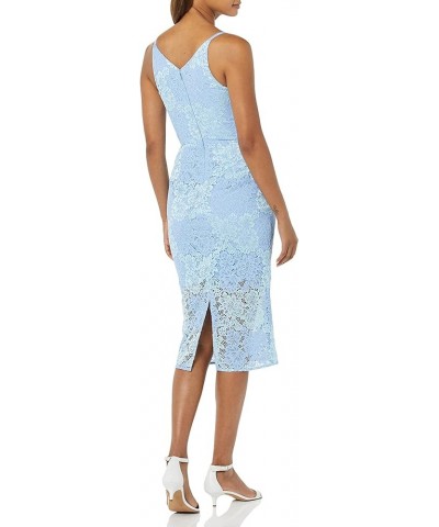 Women's Aurora Sleeveless Plunge Neck Bodycon Midi Dress Summer Sky Mult $55.73 Dresses