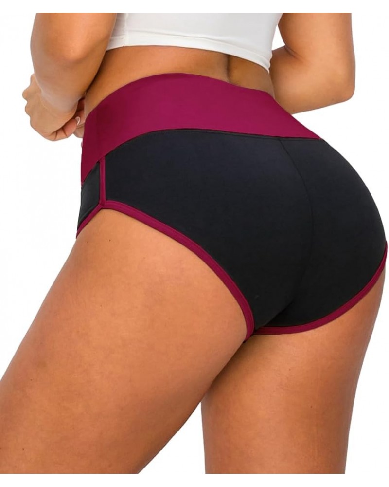 Booty Shorts for Women - High Waisted Super Soft Dolphin Shorts Hto128 Bkbg $10.99 Shorts