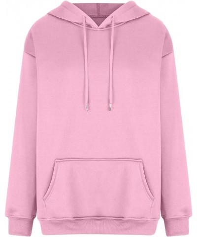 Hoodies for Women Oversized Hooded Sweatshirt Loose Fit Long Sleeve Shirts Drawstring Casual Cute Tops Fall Clothes A-pink $7...