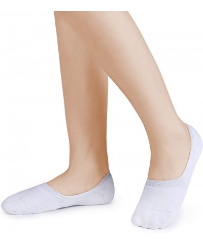 6 Pairs Unisex Thick Cushion Athletic Cotton Non Slip Low Cut Flat Liner No Show Socks C04-black/White/Beige $11.04 Socks