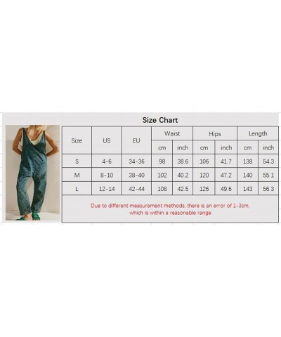 Women's Denim Overall Jumpsuits Sleeveless Backless V Neck Adjustable Straps Jeans Loose Fit Long Pants Rompers Light Blue $1...