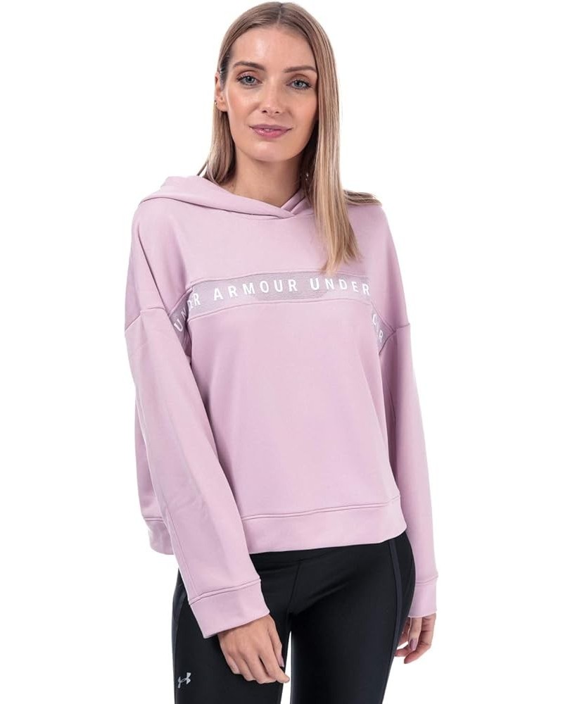 Women's Tech Terry Hoodie Pink/ White $22.00 Activewear