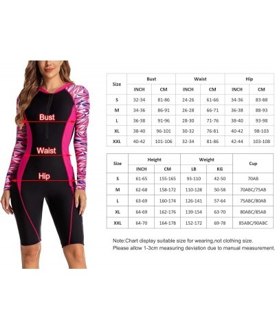 Women Rash Guard Long Sleeve Bathing Suit Swimsuit Boyshort One Piece Boyleg Sun Protection Surfing Swimwear Pink $18.80 Swim...