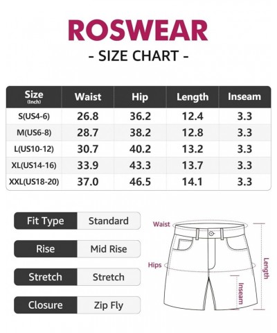 Women's Ripped Mid Rise Stretchy Denim Jeans Shorts Grey $17.39 Shorts