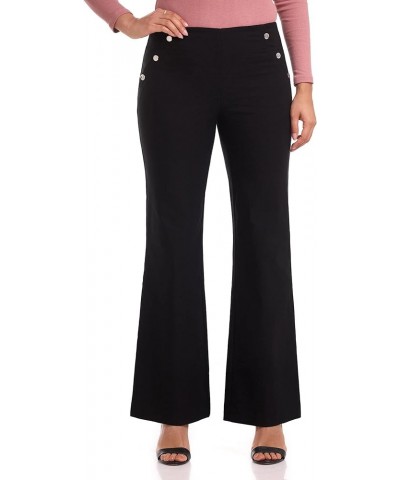 Women's Comfort Wide Leg Pull-On Pant Black $21.00 Pants