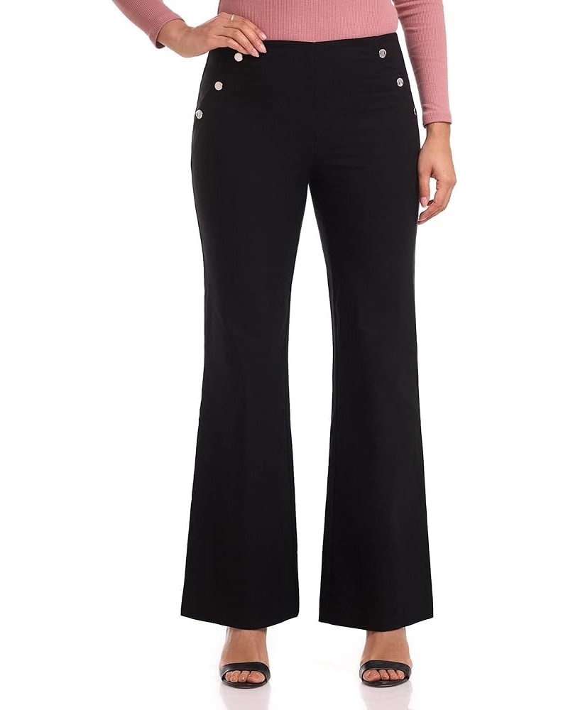 Women's Comfort Wide Leg Pull-On Pant Black $21.00 Pants