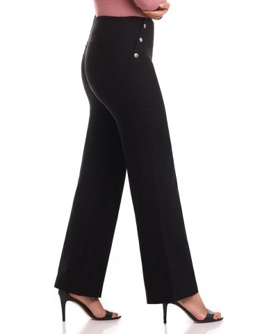 Women's Comfort Wide Leg Pull-On Pant Black $21.00 Pants