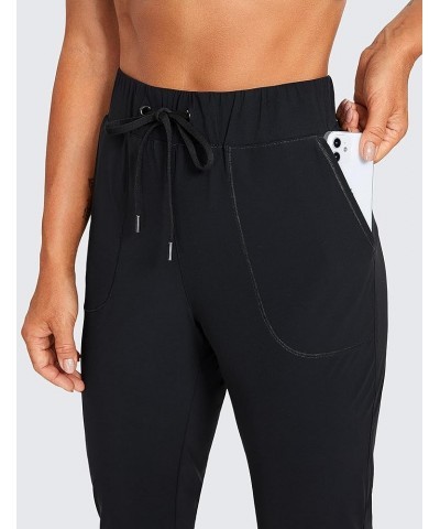 Women's Lightweight Golf Pants with Pockets Casual Joggers Workout Lounge Running Travel Pants with Zipper Ankle Black $15.91...