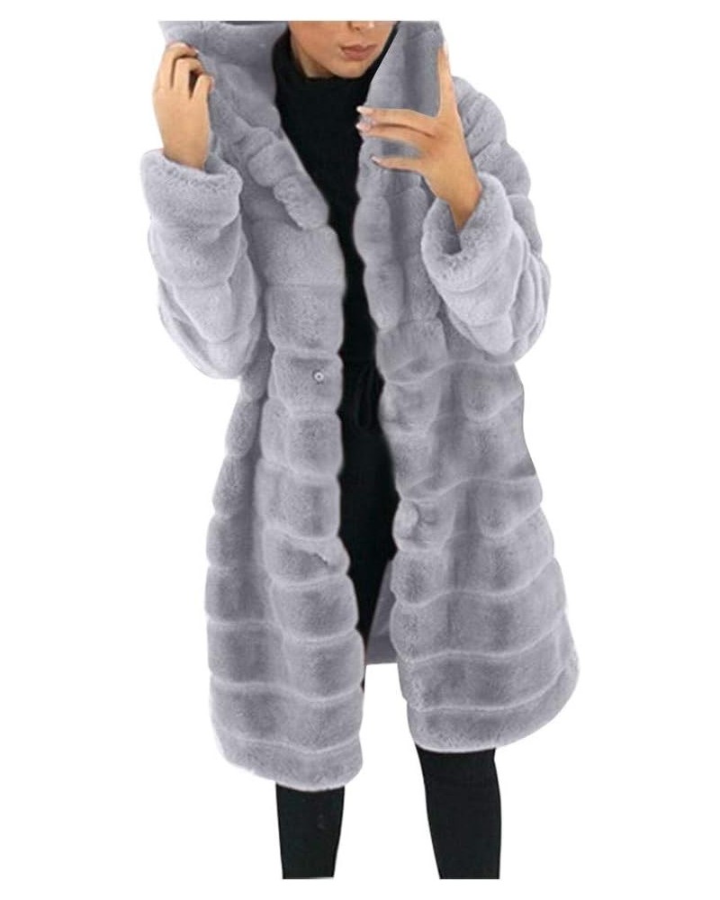 Long Womens Sleeve Coat Jacket Outwear Faux-' Warmer Gilet Body Women's Coat Womens Sweatshirts Zip up Grey 3 $19.15 Jackets