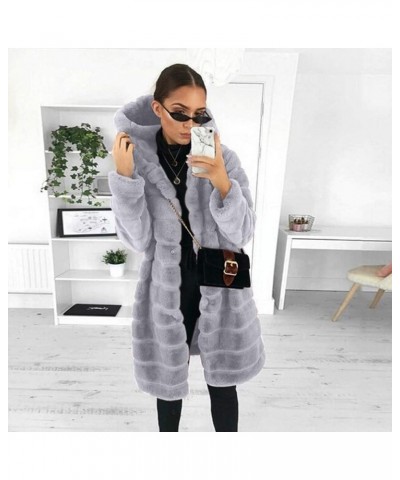 Long Womens Sleeve Coat Jacket Outwear Faux-' Warmer Gilet Body Women's Coat Womens Sweatshirts Zip up Grey 3 $19.15 Jackets