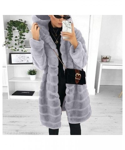 Long Womens Sleeve Coat Jacket Outwear Faux-' Warmer Gilet Body Women's Coat Womens Sweatshirts Zip up Grey 3 $19.15 Jackets