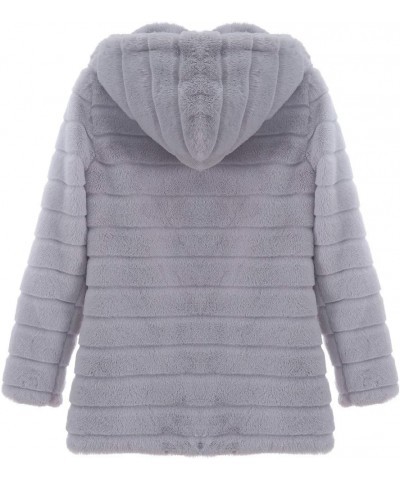 Long Womens Sleeve Coat Jacket Outwear Faux-' Warmer Gilet Body Women's Coat Womens Sweatshirts Zip up Grey 3 $19.15 Jackets