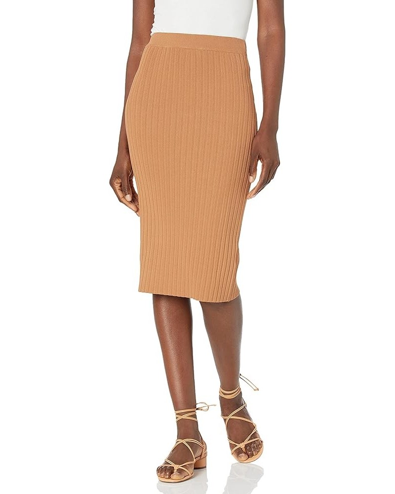 Women's Agnes Sweater Skirt Tobacco Brown $21.41 Skirts