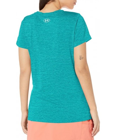 Women's Tech Twist Script Short Sleeve T-Shirt (722) Coastal Teal / Birdie Green / Lime Surge $13.33 Activewear