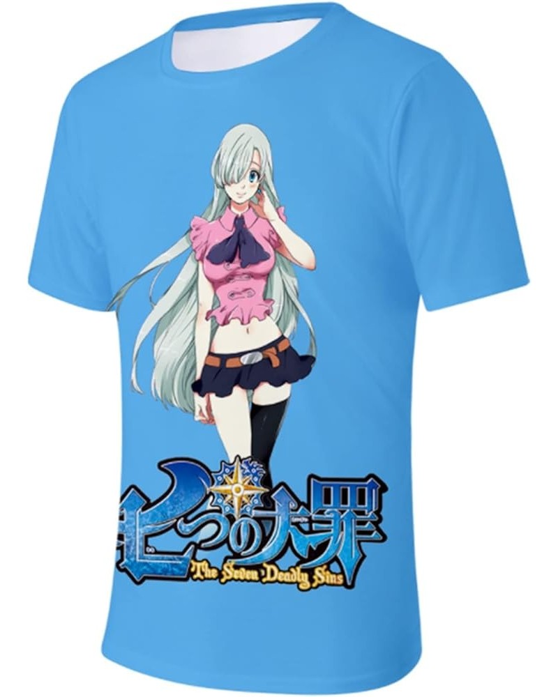 Anime The Seven Deadly Sins T-Shirt 3D Printed Short Sleeve Shirts Men Women Pullover Tee Tops 247/3 $9.24 Tees