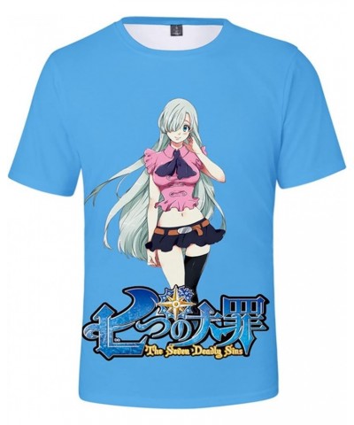 Anime The Seven Deadly Sins T-Shirt 3D Printed Short Sleeve Shirts Men Women Pullover Tee Tops 247/3 $9.24 Tees