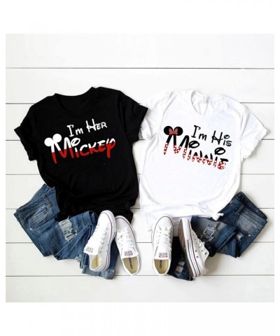 Matching Shirts for Couples His Her Couples Love Shirt Men's Women MM T-Shirts Set Valentine's Day Birth Days Outfit. Women L...