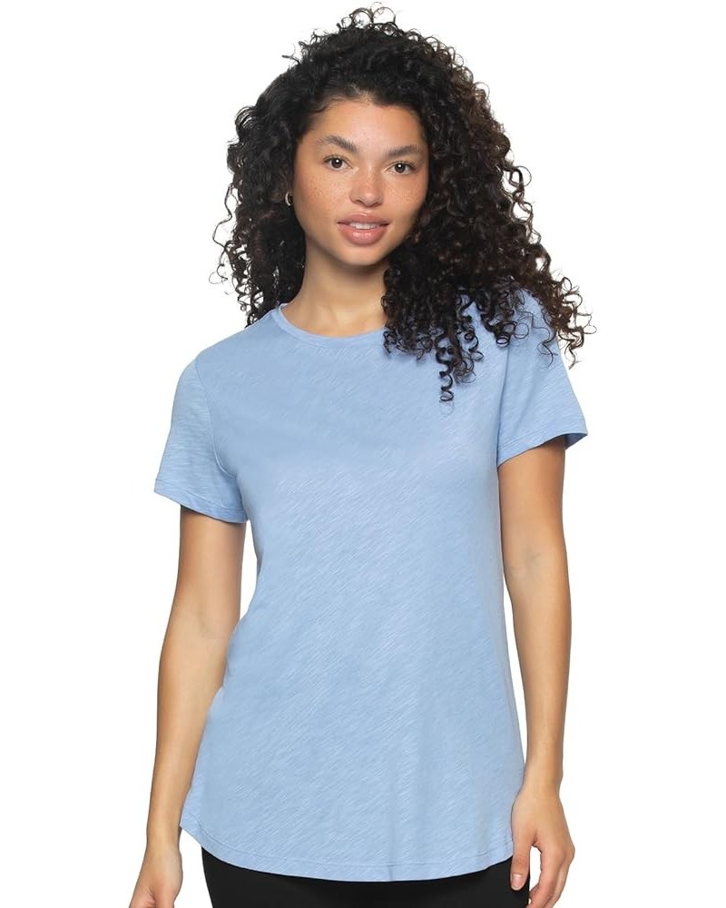 | Slub Jersey Crew Neck T-Shirt Hydrangea $11.73 Tees