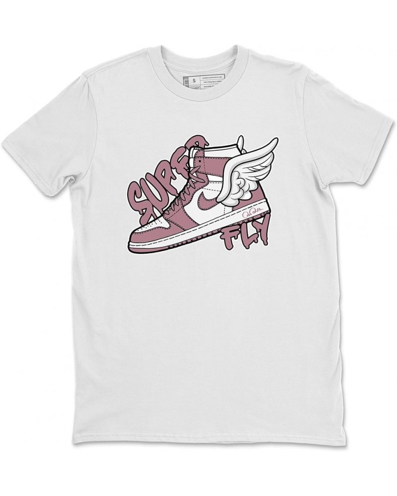 Graphic Tees Super Fly Design Printed 1 Mauve Sneaker Matching T-Shirt White $13.86 Tees