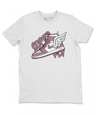 Graphic Tees Super Fly Design Printed 1 Mauve Sneaker Matching T-Shirt White $13.86 Tees