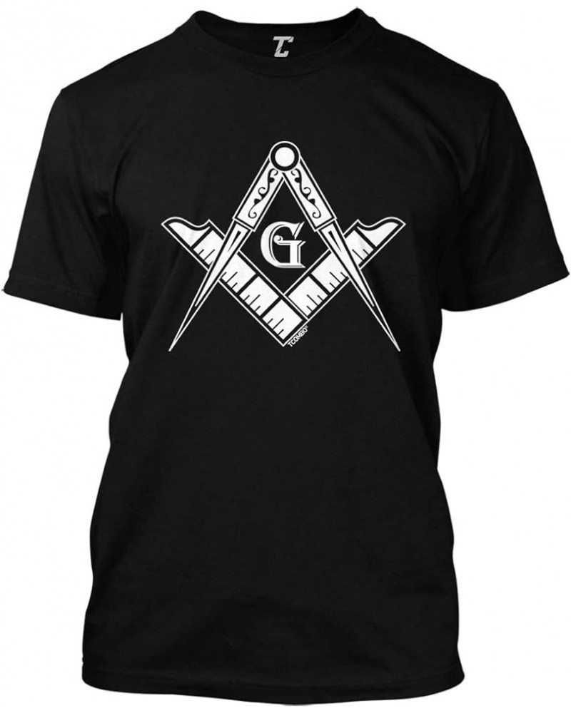 Freemason Logo - Illuminati Square & Compass Men's T-Shirt Black $13.08 Tees