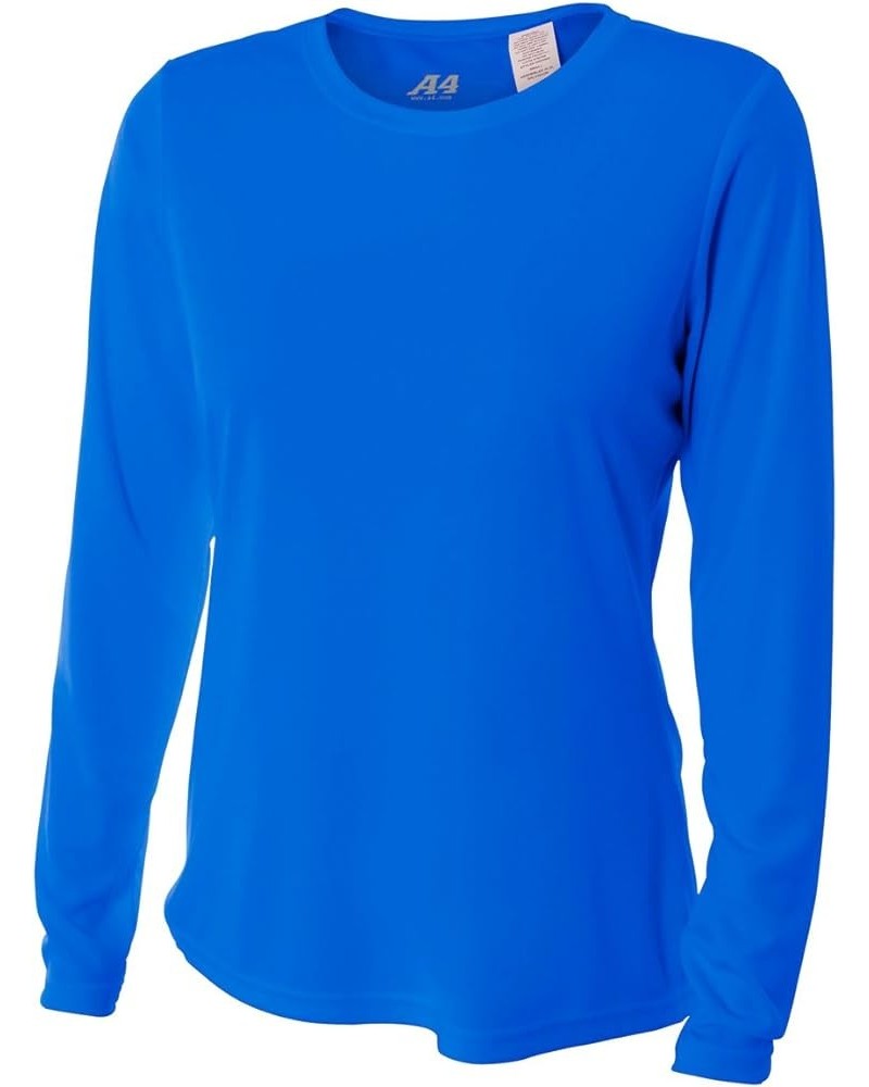 Women's Cooling Performance Crew Long Sleeve | Moisture-Wicking Royal $8.89 Tees