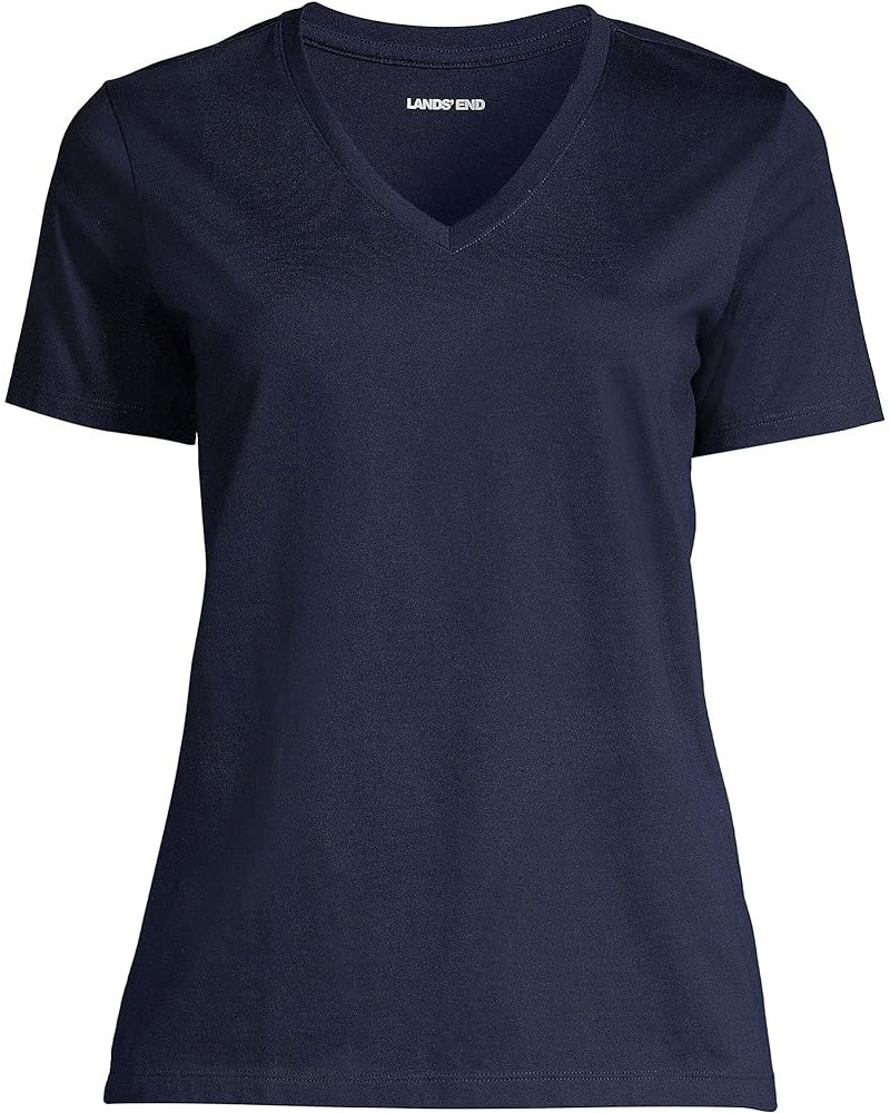 Women's Relaxed Supima Cotton T-Shirt Radiant Navy $12.08 Tees