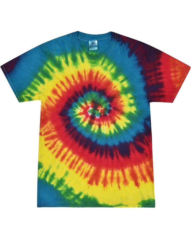 Tie-Dye T-Shirts, Rainbow Colors, 100% Pre-Shrunk Cotton, Adult Sizes, Short Sleeve Reactive Rainbow $10.12 Tees