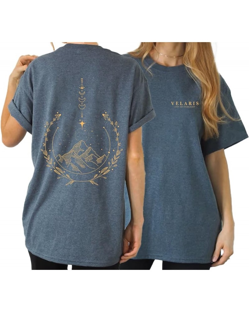 Velaris City of Starlight Tshirt - The Night Court Acotar 2 Sided Tshirt, Sarah J Maas Clothing Dark Heather $12.02 Tees